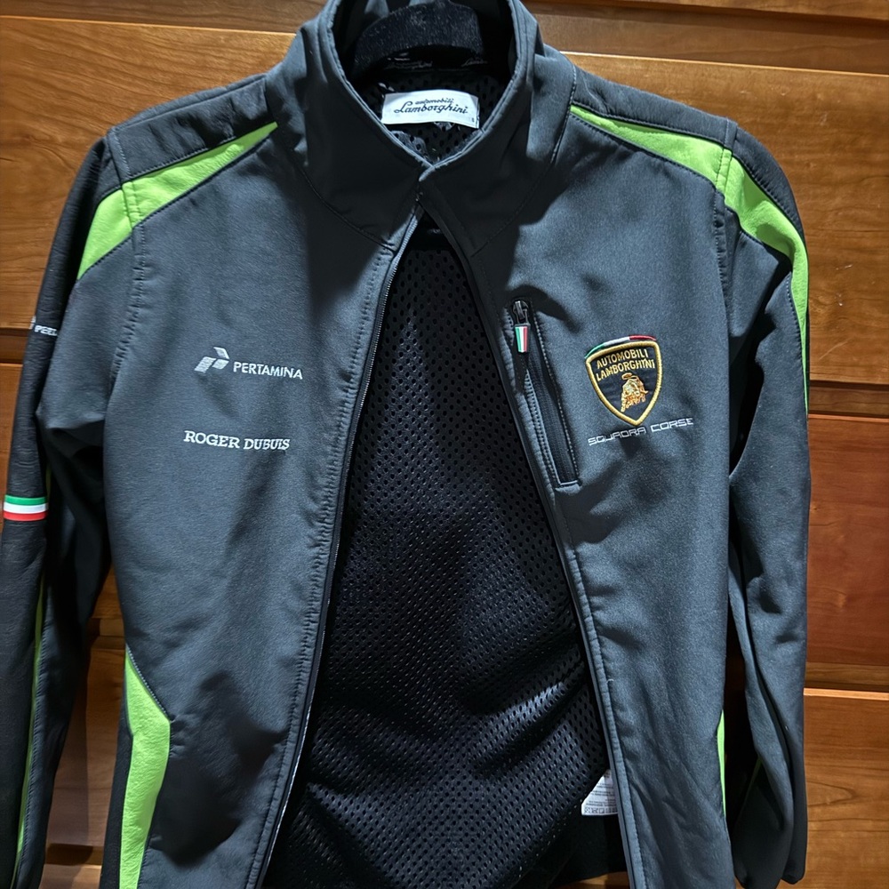 Lamborghini Black and Green Performance Jacket